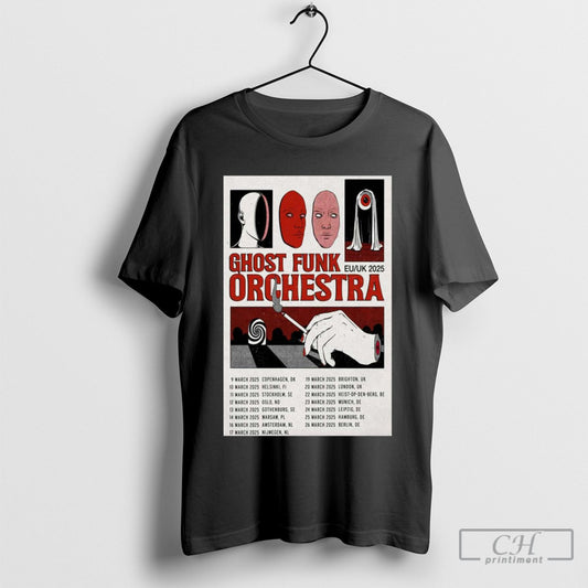Official Ghost Funk Orchestre Eu Uk 2025 Tour Poster Shirts