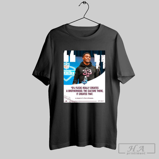 Official Gopher Football Justin Walley Pj Fleck Really Creates A Brotherhood The Culture There It Creates That Nfl Combine Poster T Shirt