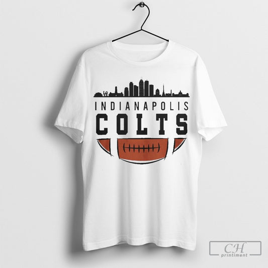 Official Indianapolis Colts American Football Team Nfl 2025 City Skyline T Shirt Sweatshirt Cutom Poster Coffee Mugs Ornaments