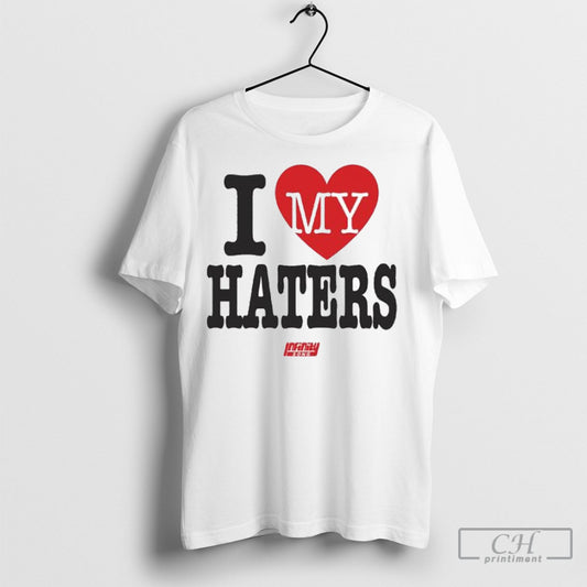 Official Infinity Song I Love My Haters Shirt Poster Ornaments