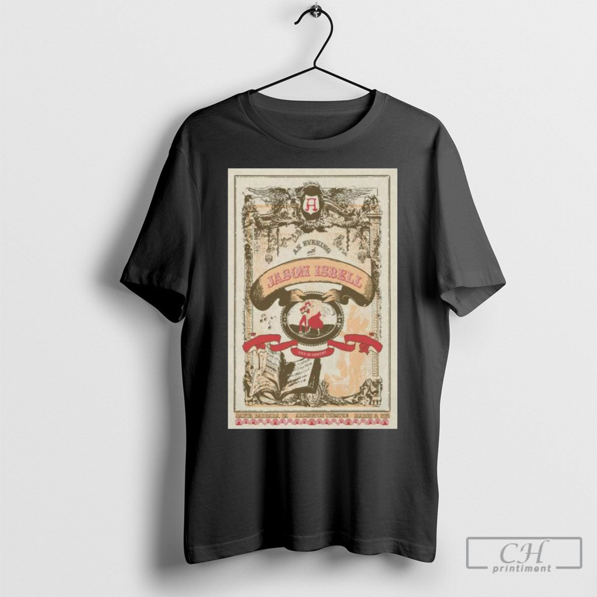 Official Jason Isbell On March 15 2025 In Santa Barbara Ca Tour Poster T Shirt Sweatshirt