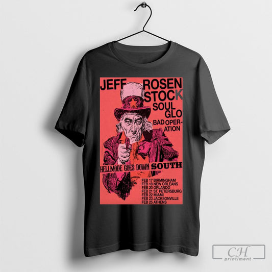Official Jeff Rosenstock February 2025 Tour Poster Shirt Sweatshirt