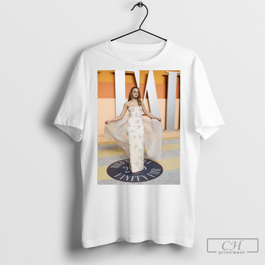 Official Joey King In Custom Miu Miu At The 2025 Vanity Fair Oscar Party In Hollywood California T Shirt Sweatshirt Cutom Poster Coffee Mugs Ornaments