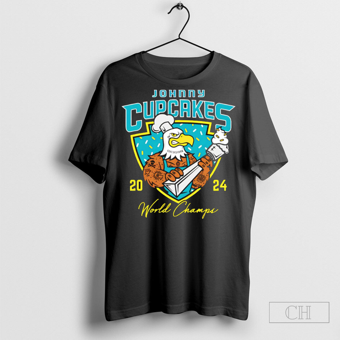 Official Johnny Cupcakes Bird 2024 World Champs Shirt Sweatshirt Poster