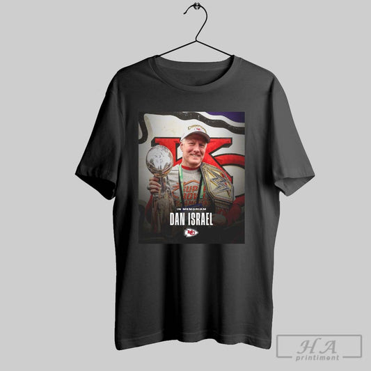 Official Kansas City Chiefs Nfl Football In Memoriam Dan Israel Poster T Shirt