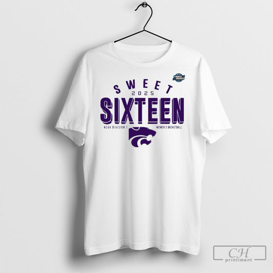 Official Kansas State Wildcats Sweet Sixteen 2025 Ncaa Womens Basketball Tournament March Madness Shirt Sweatshirt Poster