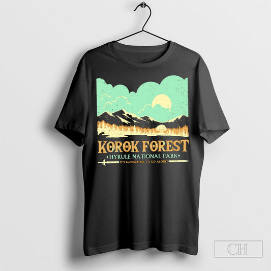 Official Korok Forest Hyrule National Park Its Dangerous To Go Alone Shirt Sweatshirt Poster