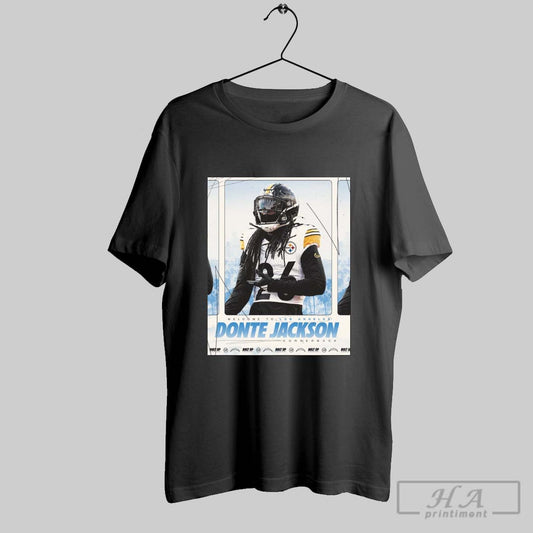 Official Los Angeles Chargers Welcome To Los Angeles Donte Jackson Cornerback Bolt Up Action Jackson Poster T Shirt