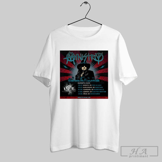 Official Ministry L O E Europe 2025 28 07 Munich De Free And Easy 29 07 Karlsruhe De Substage Poster T Shirt