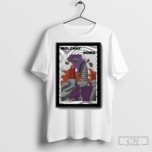 Official Molchat Doma Seattle Wa Showbox Sodo February 28 2025 Poster Concert Shirt Sweatshirt