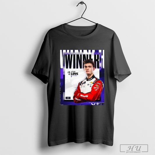 Official Nascar Jesse Love Wins At Daytona International Speedway 1x Winner 2025 Poster T Shirt