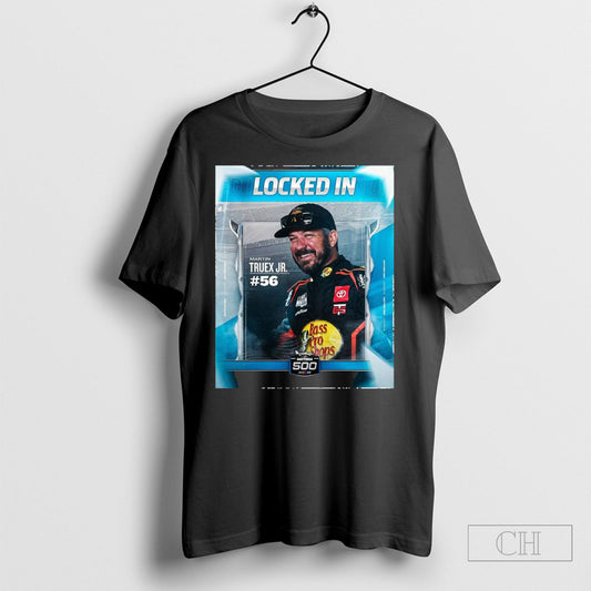 Official Nascar Locked In Martin Truex Jr 56 Clinched A Spot In The Daytona 500 2025 Poster T Shirt