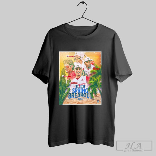 Official Nc State Wolfpack Baseball Jacob Cozart Eli Serrano Iii Brandon Butterworth Gino Groover Mlb Spring Breakout 2025 Poster T Shirt