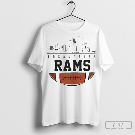 Official Nfl 2025 City Skyline Los Angeles Rams American Football Team T Shirt Sweatshirt Cutom Poster Coffee Mugs Ornaments