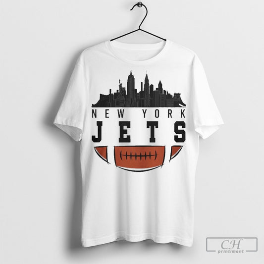 Official New York Jets Nfl 2025 City Skyline American Football Team T Shirt Sweatshirt Cutom Poster Coffee Mugs Ornaments