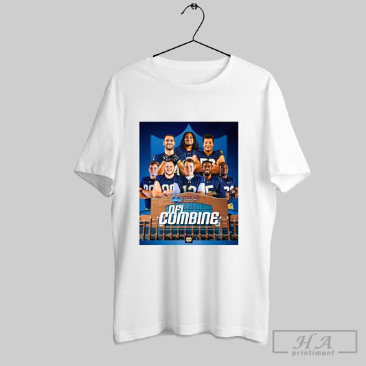 Official Notre Dame Fighting Irish Football Jack Kiser Xavier Watts Howard Cross Iii 2025 Nfl Scouting Combine Starts Today Poster T Shirt