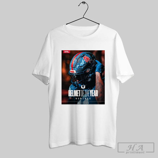 Official Ole Miss Rebels Football Uniswag Helmet Of The Year Nominee All College Football Poster T Shirt