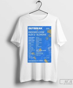 Official Outbreak Fest 2025 Manchester June 15-16 Poster Shirt