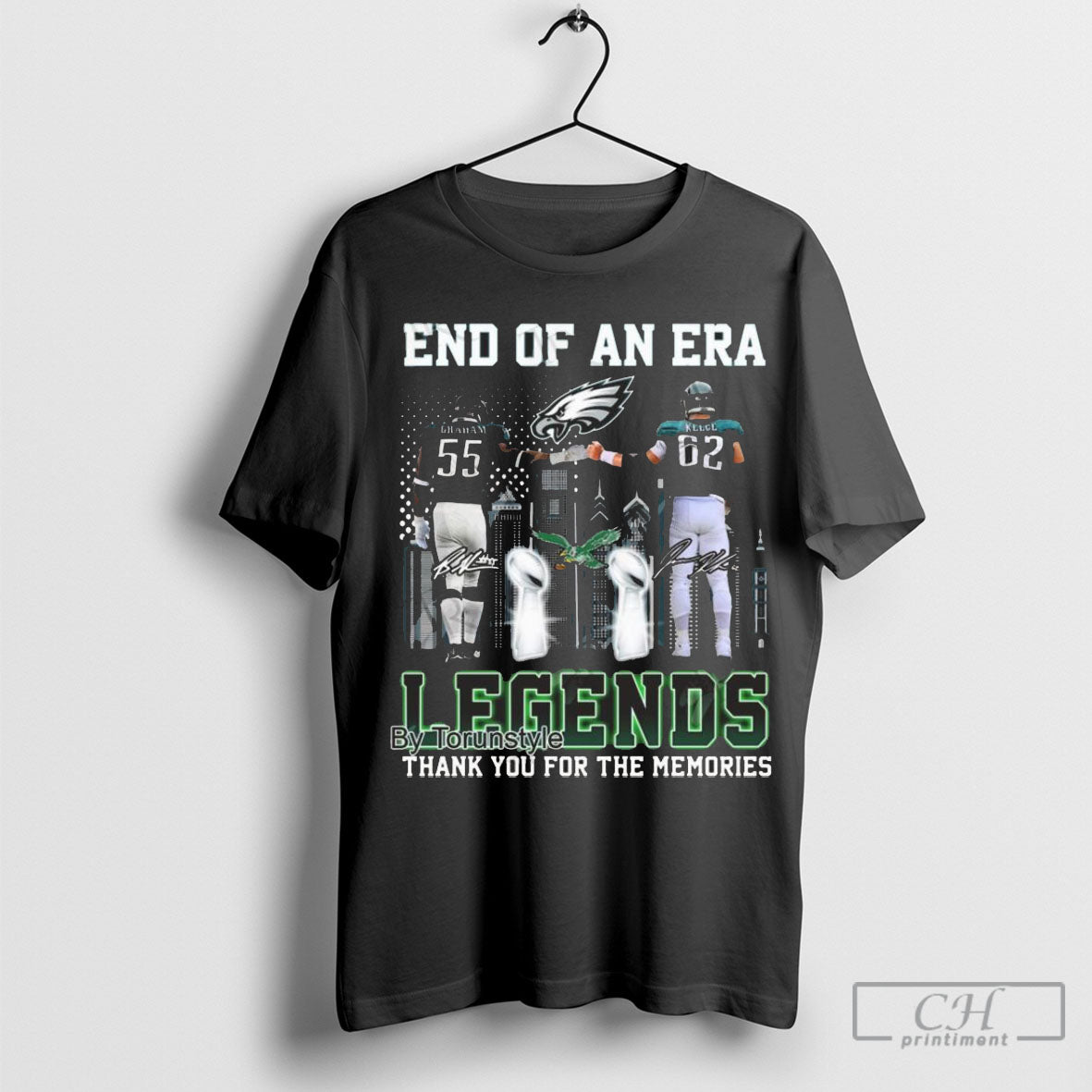 Official Philadelphia Eagles End Of An Era Legends Thank You For The Memories Signatures Shirt Sweatshirt Poster