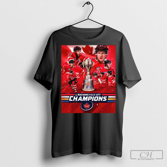 Official Poster Canada Hockey 2025 4 Nations Face Off Champions T Shirt Sweatshirt