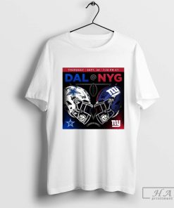 Official Poster Dallas Cowboys Vs New York Giants Thursday Night Sep 26 T-shirt