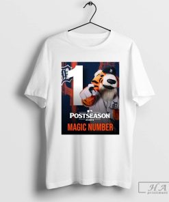 Official Poster Detroit Tigers Postseason MLB 2024 Magic Number One T-shirt