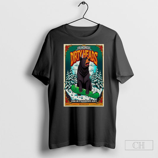 Official Poster Dirty Heads Saturday June 28 2025 Dillon Amphitheater Dillon Co T Shirt