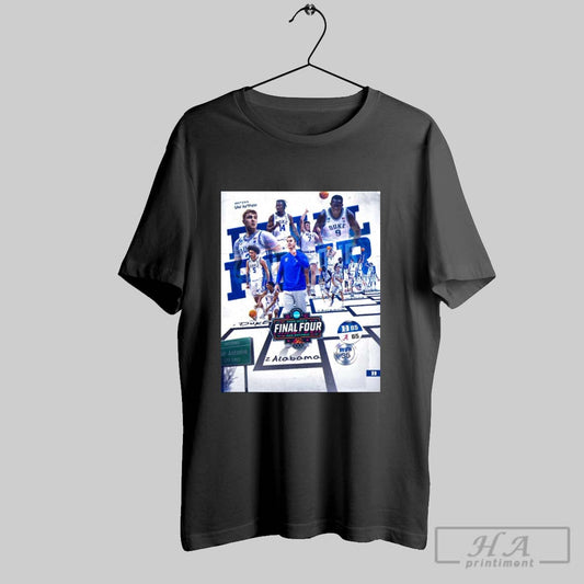 Official Poster Duke Blue Devils Mens Basketball Win 85 65 Alabama Final Score 2025 Final Four San Antonio T Shirt