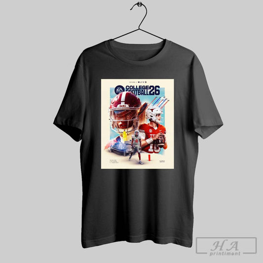 Official Poster Ea Sports College Football 26 Ryan Williams Arch Manning Jeremiah Smith T Shirt
