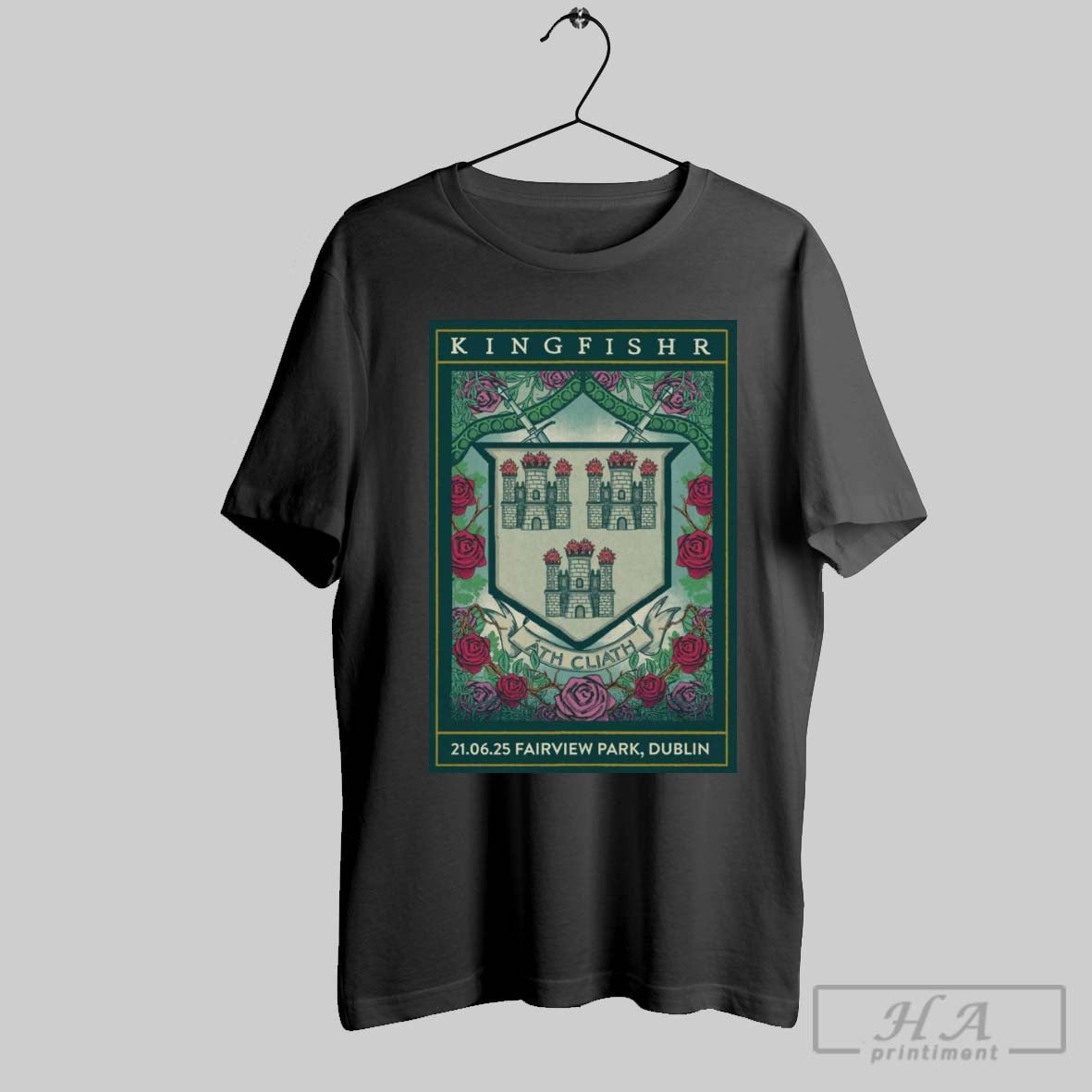 Official Poster Kingfishr Fairview Park In Dublin Ireland June 21 2025 Ath Cliath T Shirt