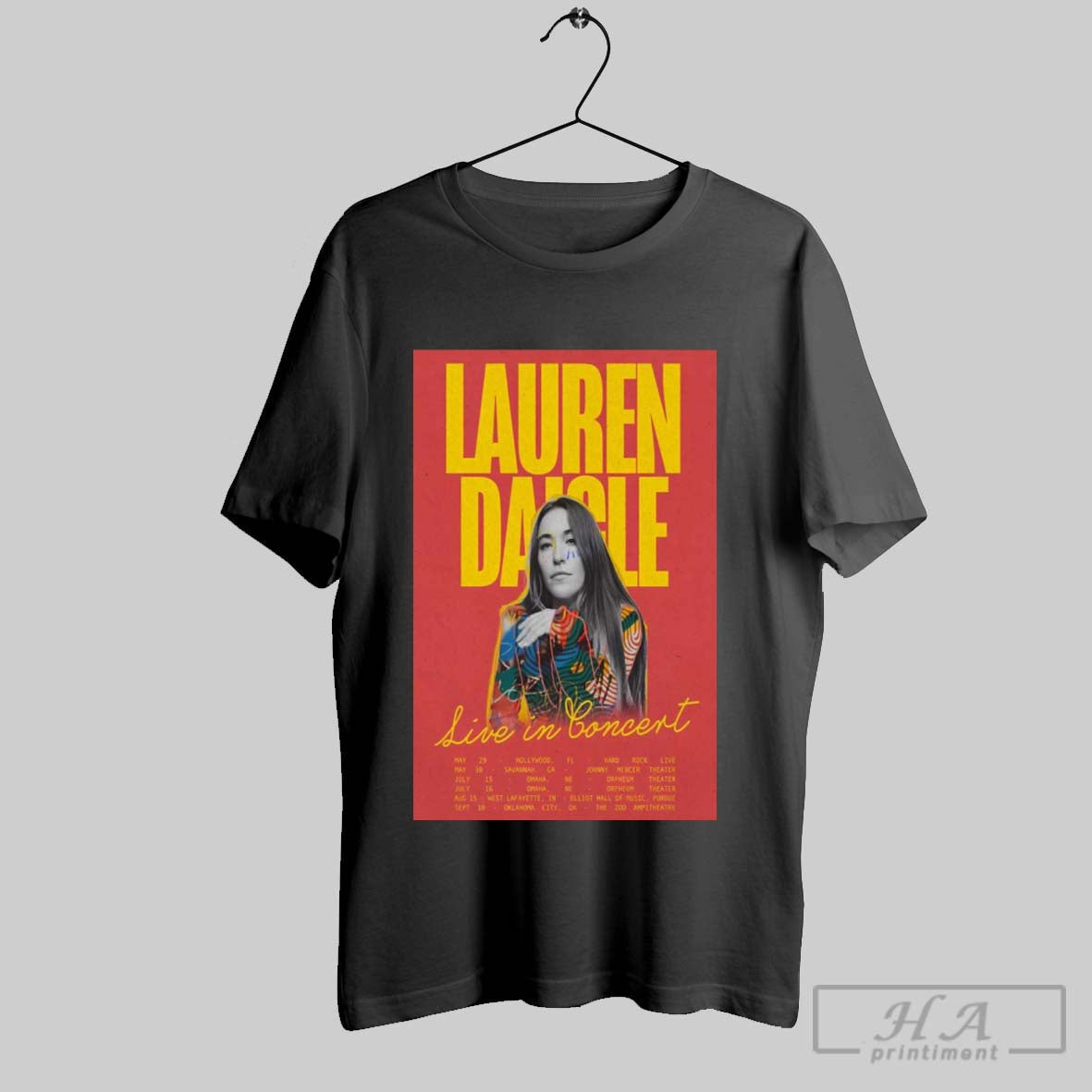 Official Poster Lauren Daigle Live In Concert 2025 May 29 Hollywood Fl Hard Rock Live T Shirt