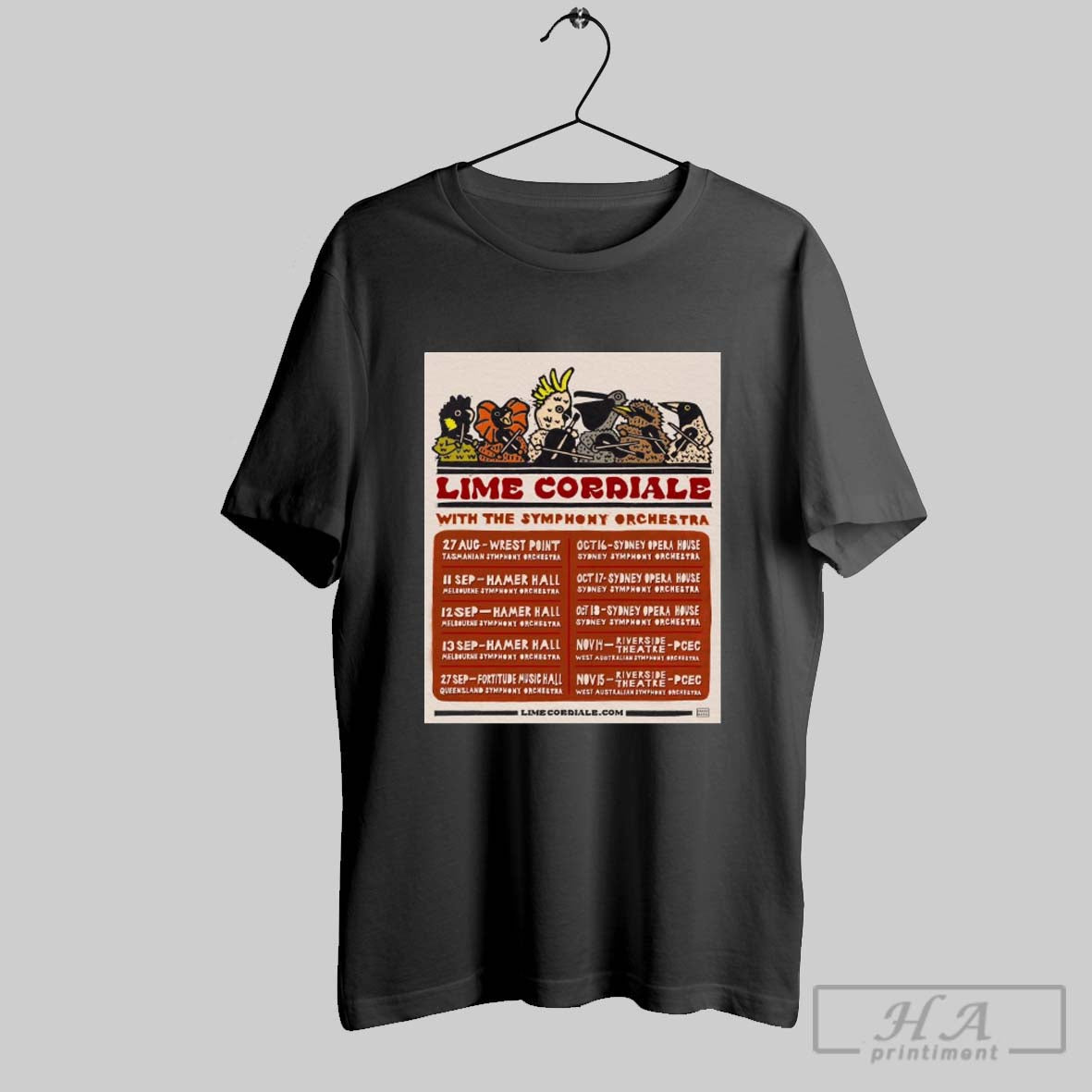Official Poster Lime Cordiale Unveils With The Symphony Orchestra Tour 2025 T Shirt
