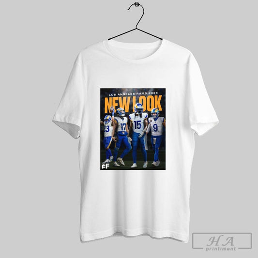 Official Poster Los Angeles Rams 2025 New Look Offense Matthew Stafford Kyren Williams Davante Adams Puka Nacua T Shirt