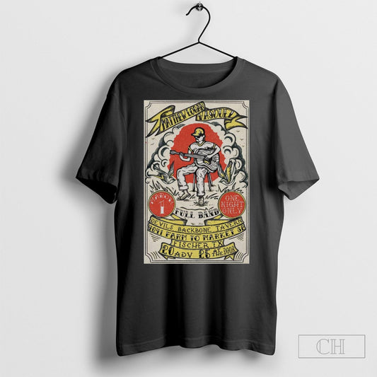 Official Poster Matthew Logan Vasquez Fischer Tx March 1 2025 One Night Only T Shirt