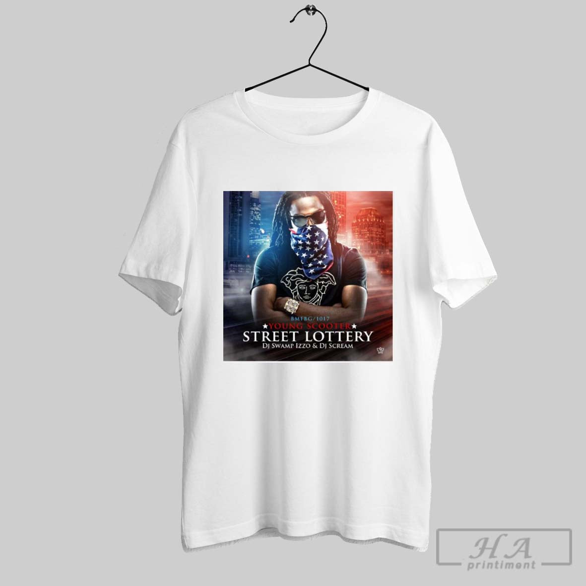 Official Poster Rip Young Scooter Street Lottery Dj Swamp Izzo Dj Scream 1986 2025 T Shirt
