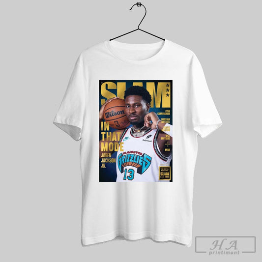 Official Poster Slam Cover Gold Metal Jaren Jackson Jr In That Mode Memphis Grizzlies 2025 T Shirt