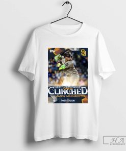 Official Poster San Diego Padres Manny Machado National League Wild Card Clinched Postseason MLB 2024 T-shirt