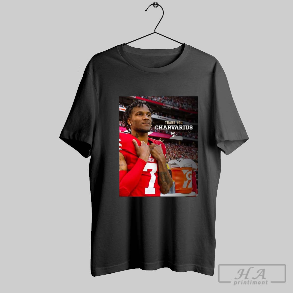 Official Poster San Francisco 49ers Football Thank You Charvarius Ward Left A Lasting Impression T Shirt