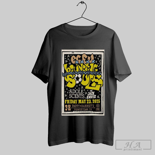 Official Poster The Bouncing Souls Tour May 23 2025 Pappy And Harriets Pioneertown Ca T Shirt