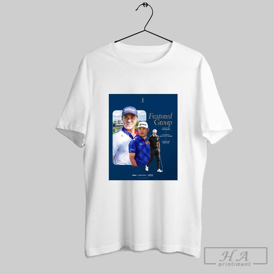 Official Poster The Stars Shine Even Brighter At Tpc Sawgrass Featured Group Justin Thomas Hideki Matsuyama Ludvig Aberg T Shirt