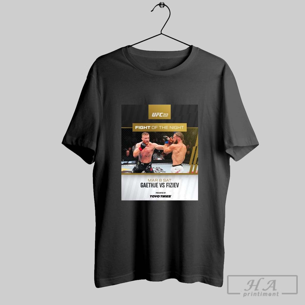 Official Poster These Two Put On A Show Ufc 313 Fight Of The Night Justin Gaethje Vs Rafael Fiziev March 8 2025 Sat T Shirt