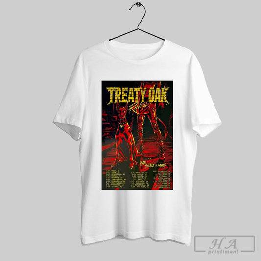 Official Poster Treaty Oak Revival Bad State Of Mind Tour 2025 2 28 Kearney Ne 3 1 Dodge City Ks T Shirt