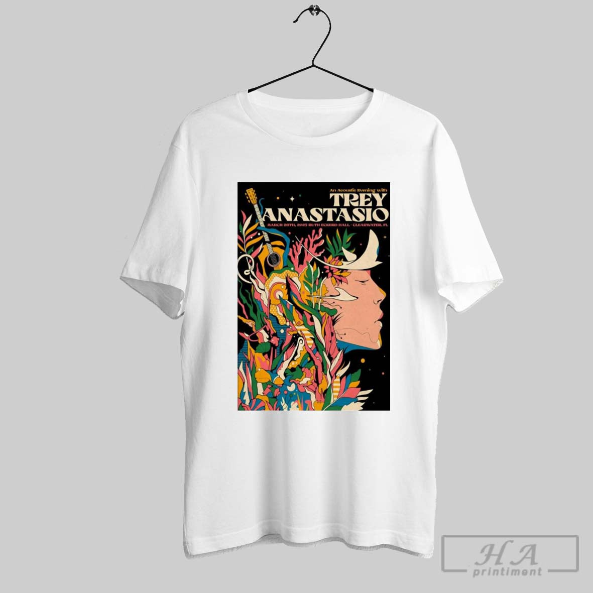 Official Poster Trey Anastasio Florida March 28th 2025 Ruth Eckerd Hall Show T Shirt