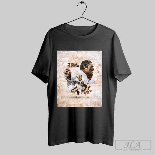 Official Poster Washington Commanders Football Nfl 2025 Happy Birthday Sean Taylor Signature T Shirt