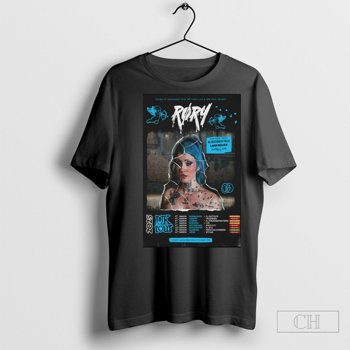 Official Roxy Uk Tour 2025 Poster Shirts