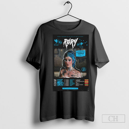 Official Roxy Uk Tour 2025 Poster Shirts