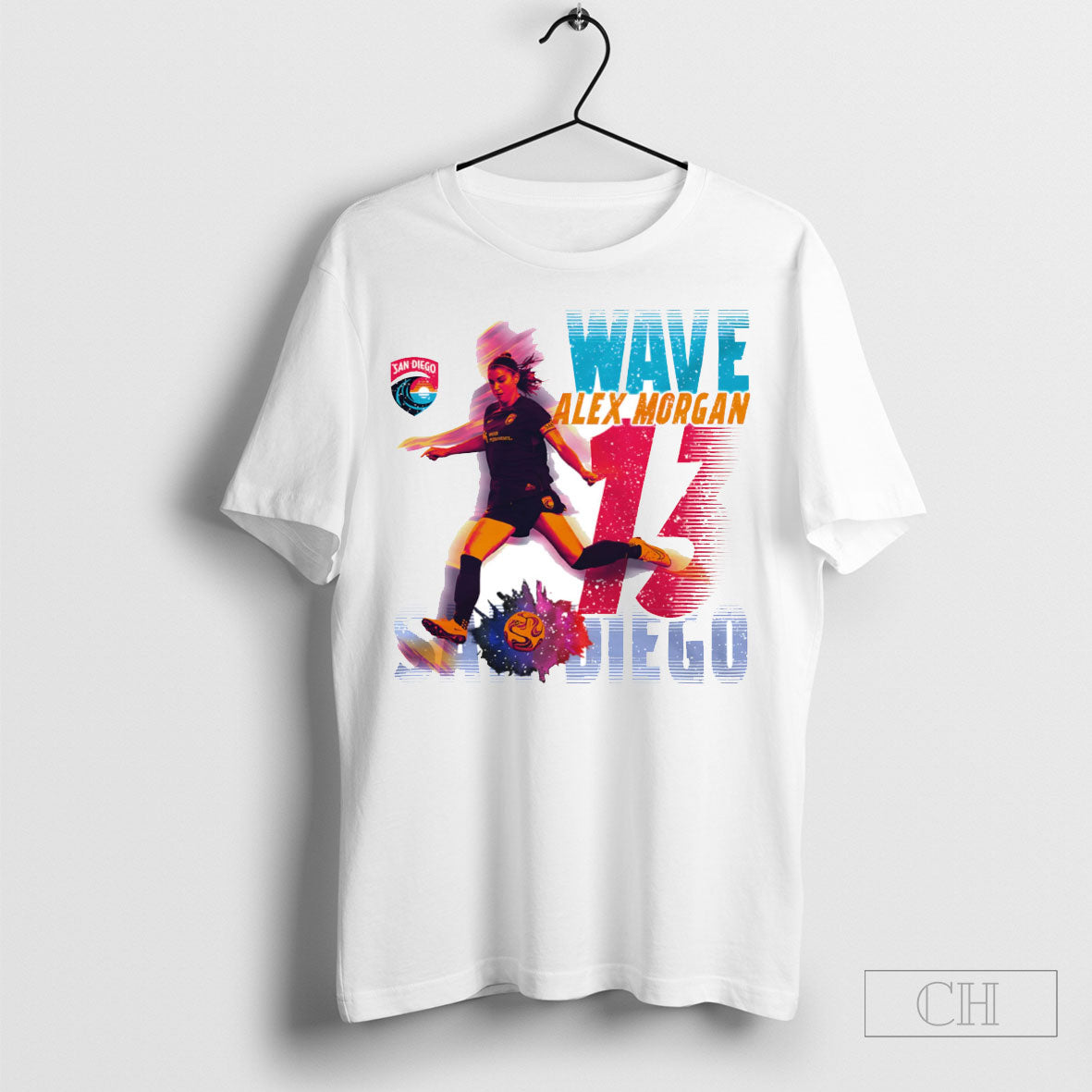 Official San Diego Wave White Alex Morgan Action Shirt Sweatshirt Poster
