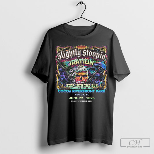 Official Slightly Stoopid Step Into The Sun Summer Tour 2025 In Cocoa Fl At Cocoa Riverfront Park On June 29 2025 Shirt Sweatshirt Poster