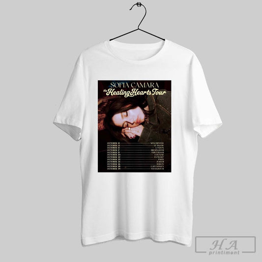 Official Sofia Camara The Healing Hearts Tour Oct 13 29 2025 Manchester Glasgow London Poster T Shirt