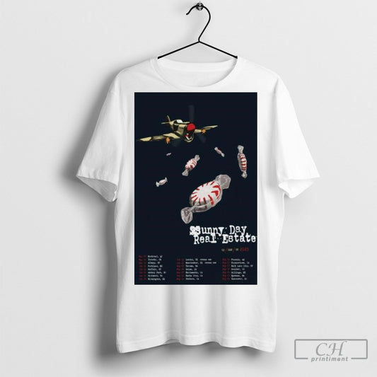 Official Sunny Day Real Estate Us Can Uk 2025 Poster T Shirt Sweatshirt